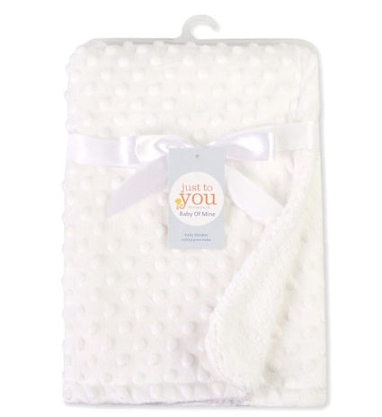 Double Layer Baby Blanket - Soft Plush Swaddle Wrap for Newborns