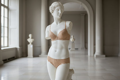 Women's Wireless Bra and Underwear Set - Molded Cup Lingerie Set
