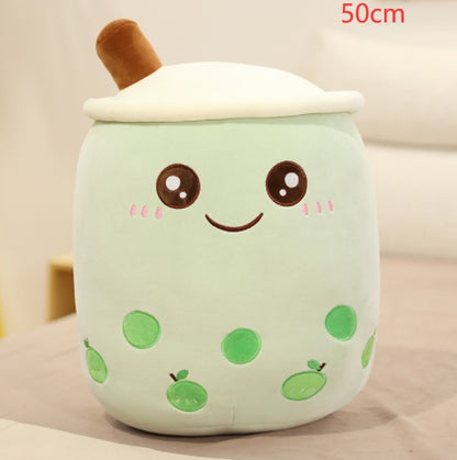 Plush Bubble Tea Pillow Cushion - Soft Stuffed Drink Toy