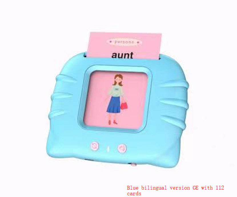Bilingual Flashcard Learning Machine for Kids – Early Education Story & Word Card Reader