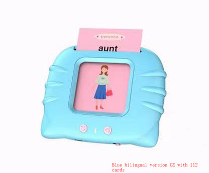 Bilingual Flashcard Learning Machine for Kids – Early Education Story & Word Card Reader