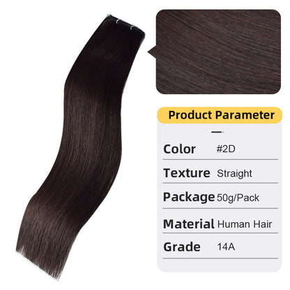 Hand-Knitted Hair Weft Extensions - Real Human Hair Braid