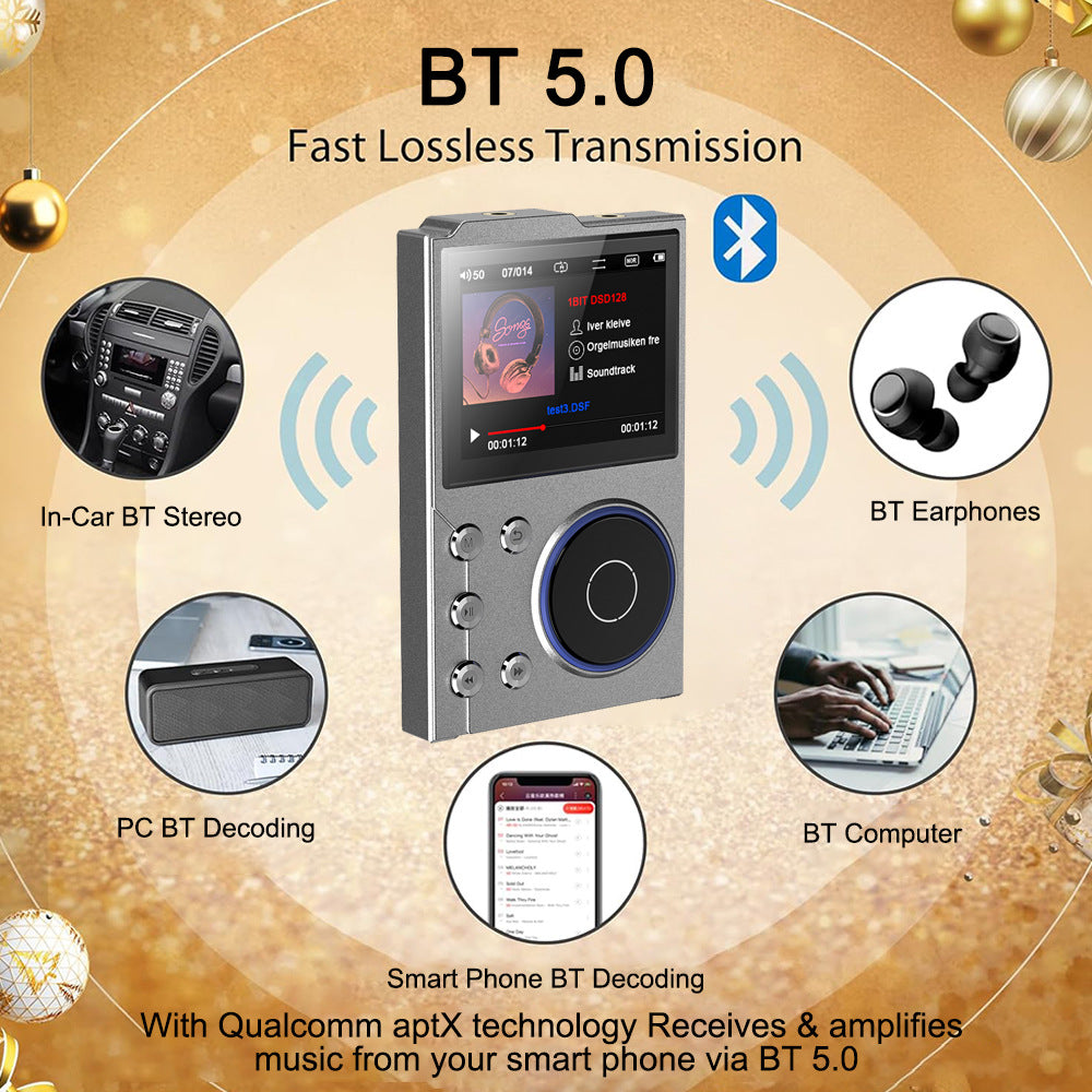 Premium HiFi Music Player with Bluetooth - Audiophile Grade Portable Audio Device