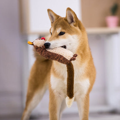 Plush Pet Toy with Sound - Soft Squeaky Toys for Dogs & Cats