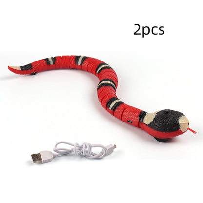 Interactive Electronic Snake Cat Toy - USB Rechargeable with Smart Sensing & Catnip