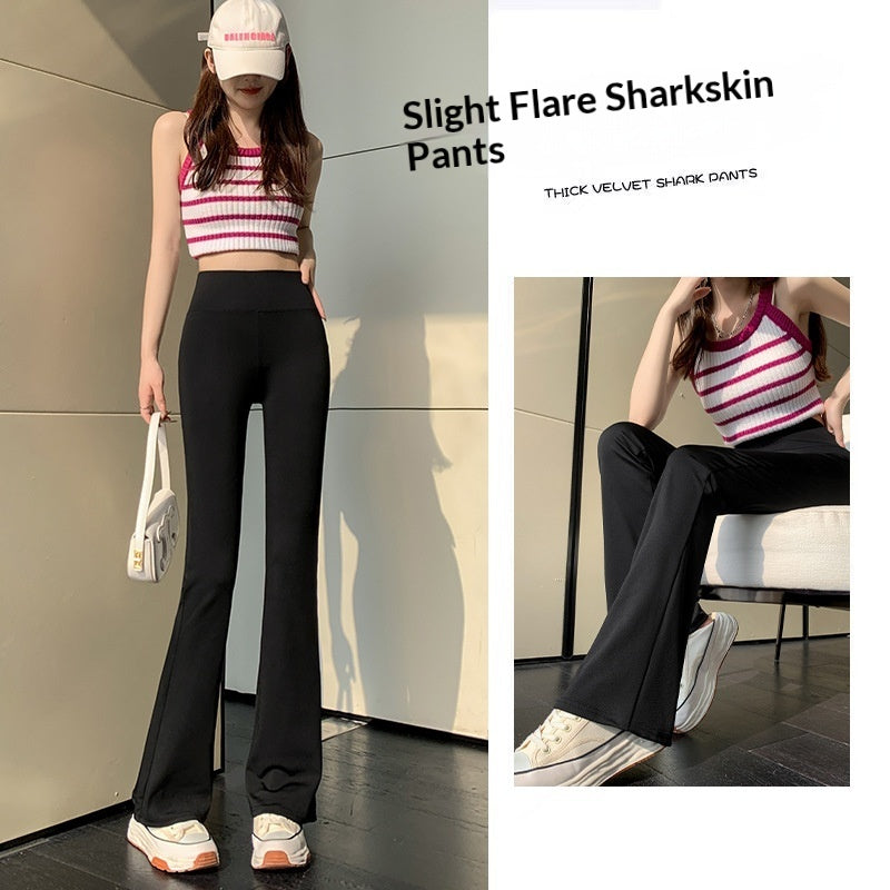 Women's High Waist Slim Fit Stretchy Floor Length Casual Pants