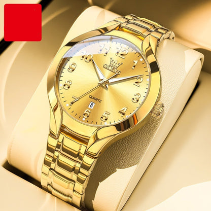 Men's Three-Dimensional Dial Business Watch | Steel Bracelet | 5 Color Options