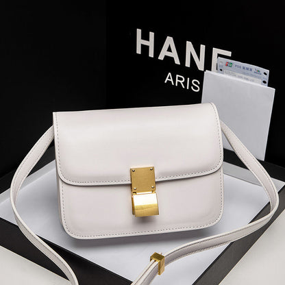 Retro PVC Leather Shoulder Messenger Bag - European American Style Crossbody
