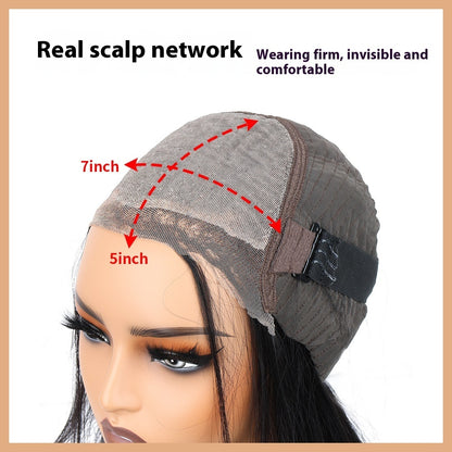 Human Hair Wig - Hand-Woven Full Coverage Wig Cap