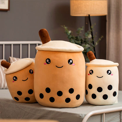 Plush Bubble Tea Pillow Cushion - Soft Stuffed Drink Toy