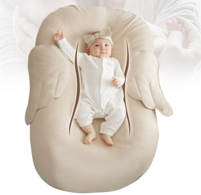 Baby Bed-in-Bed Lounger - Portable Infant Sleeper in Milk Tea