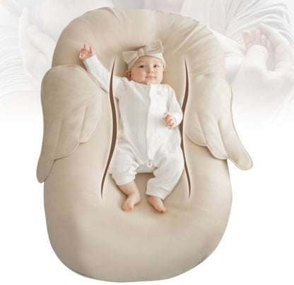 Baby Bed-in-Bed Lounger - Portable Infant Sleeper in Milk Tea