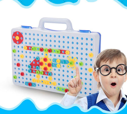 Creative Drill & Screw Building Blocks Set - Educational STEM Toy for Kids 3+