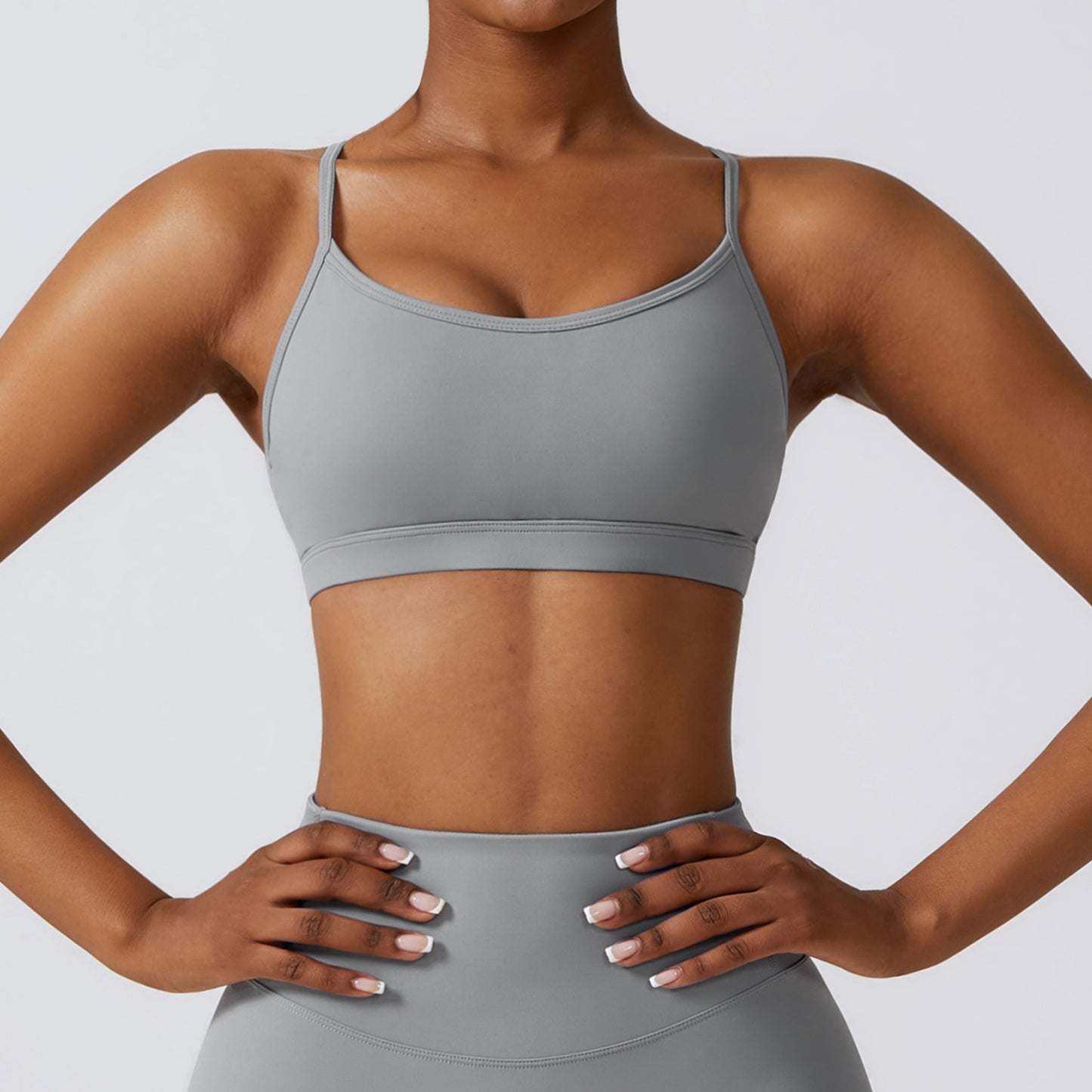 Women's Quick-Drying Sports Bra - Breathable Nylon Workout Bra