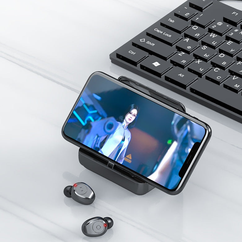 Bluetooth 5.0 Wireless Earbuds with 2000mAh Power Bank Charging Case