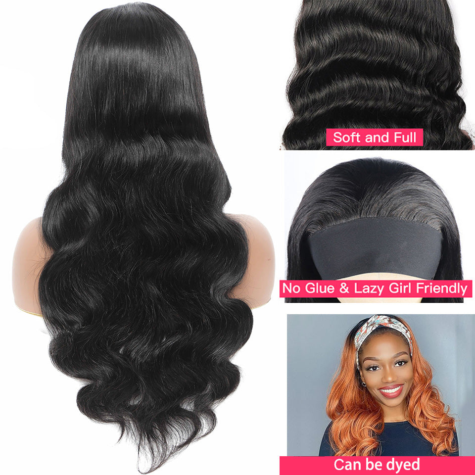 Long Curly Wig with Head Cover - Ice Silk Synthetic Hair