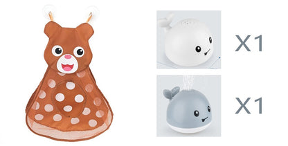 Baby Bath Whale Toy - Electric Water Spray with Lights & Music for Bathtub Fun
