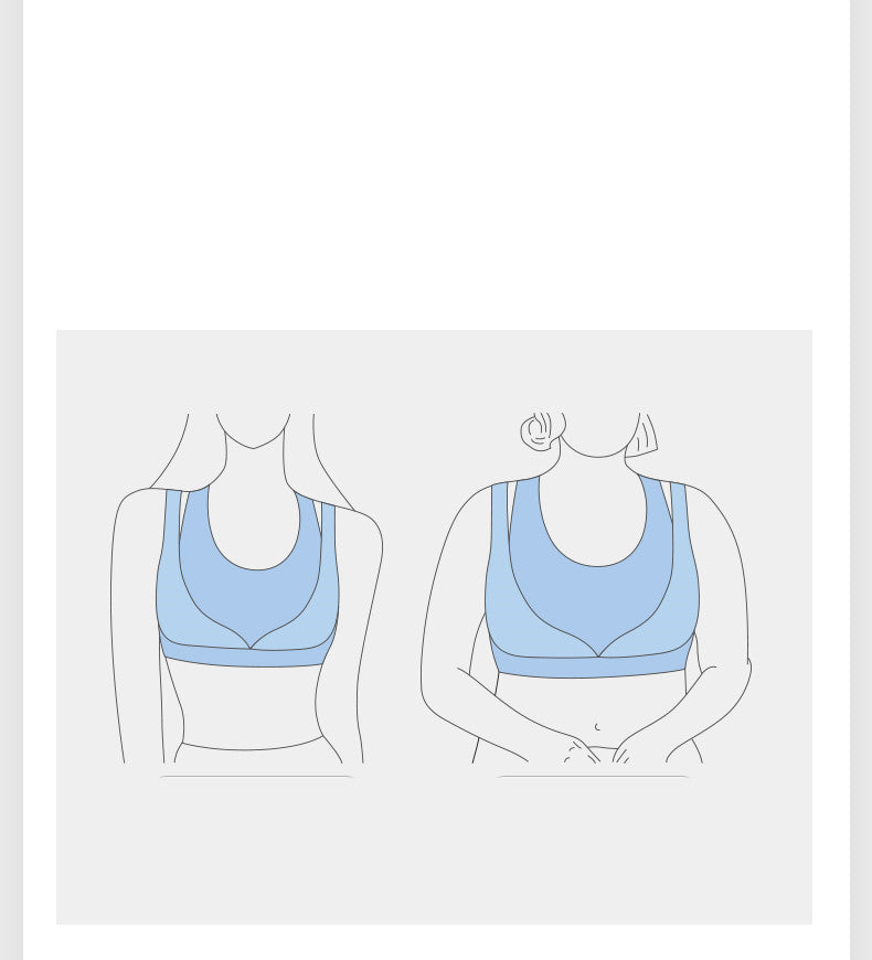 High Support Sports Bra - Wireless Compression Design for Active Women