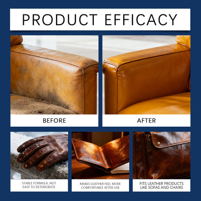 Professional Leather Furniture Care Kit with Conditioning Agent & Brush