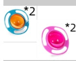 360° Rotating Spill-Proof Baby Bowl - Universal No-Mess Feeding Dish