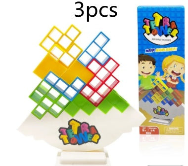 Balance Stacking Game - Educational Tower Building Blocks for Kids & Adults