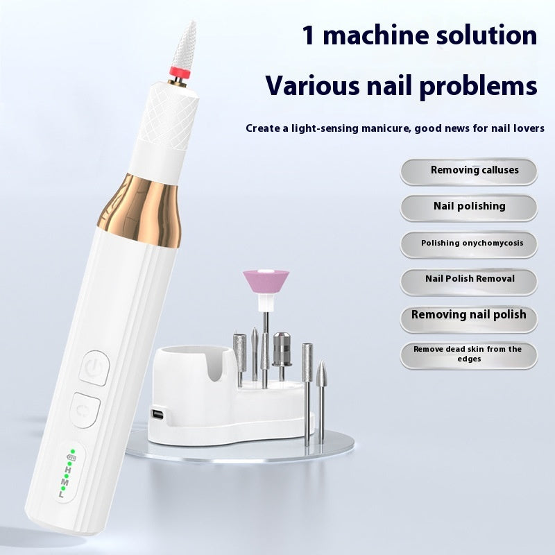 Electric Nail Drill - USB Rechargeable Portable Manicure Machine