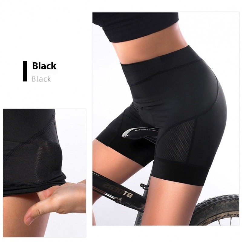 Women's Padded Cycling Shorts - Silica Gel Cushion Bike Underwear