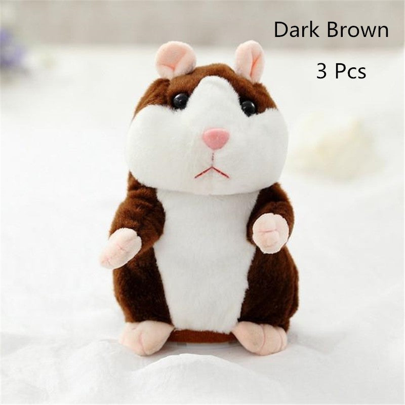 Talking Hamster Plush Toy - Voice Repeating Interactive Stuffed Animal for Kids