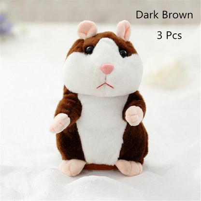 Talking Hamster Plush Toy - Voice Repeating Interactive Stuffed Animal for Kids