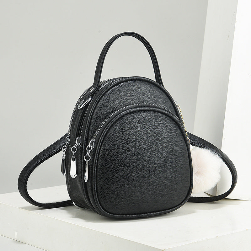 Mini Crossbody Handbag - Waterproof Faux Leather Shoulder Bag for Women