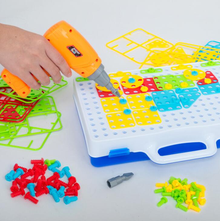Creative Drill & Screw Building Blocks Set - Educational STEM Toy for Kids 3+