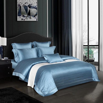European Jacquard Satin Bedding Set - Four-Piece Pure Cotton Collection