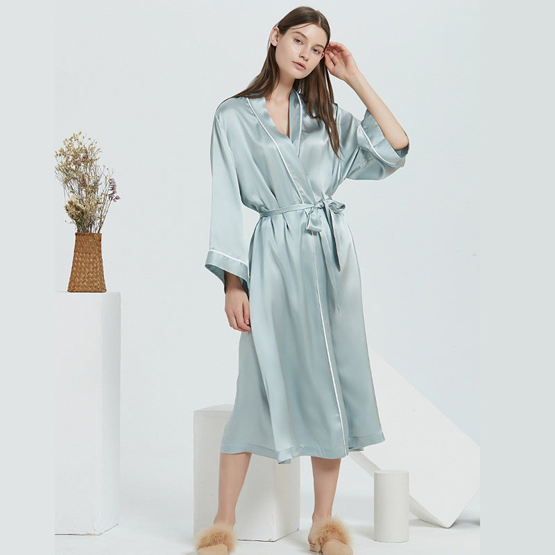 Luxe Silk Nightgown Set - Two-Piece Sleepwear