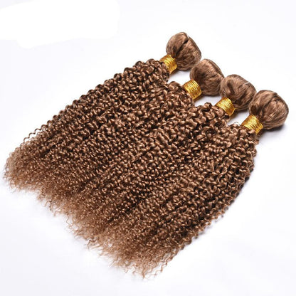 Kinky Curly Wave Human Hair Wig - 14 Inch Medium Length Natural Texture