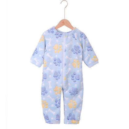 Infant Flannel Pajamas - Soft Autumn Winter Sleepwear for Babies