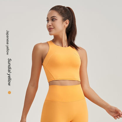 Women's Back Design Sports Bra - Sleeveless Workout Fitness Bra