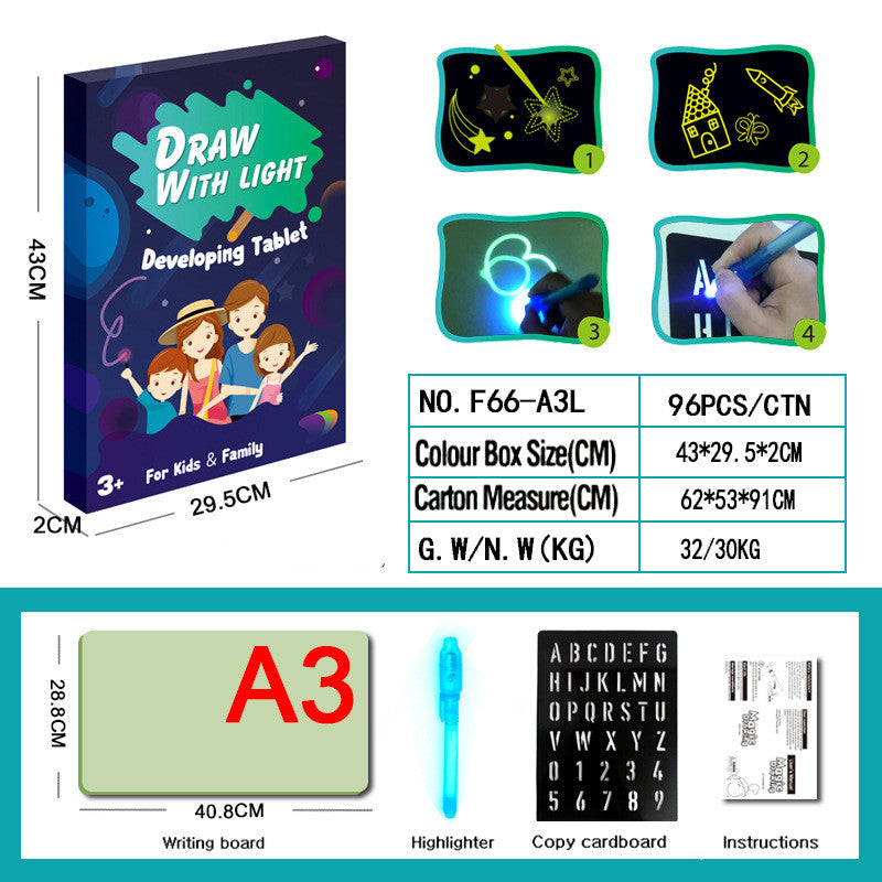 Light-Up Drawing Board - Educational Glow Art Tablet