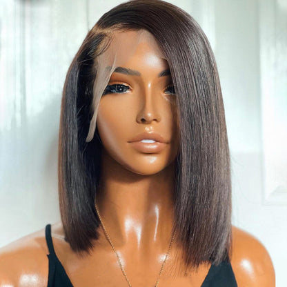 Super Double Drawn 13x4 Brown Lace Frontal Wig - Real Human Hair Exotic Style