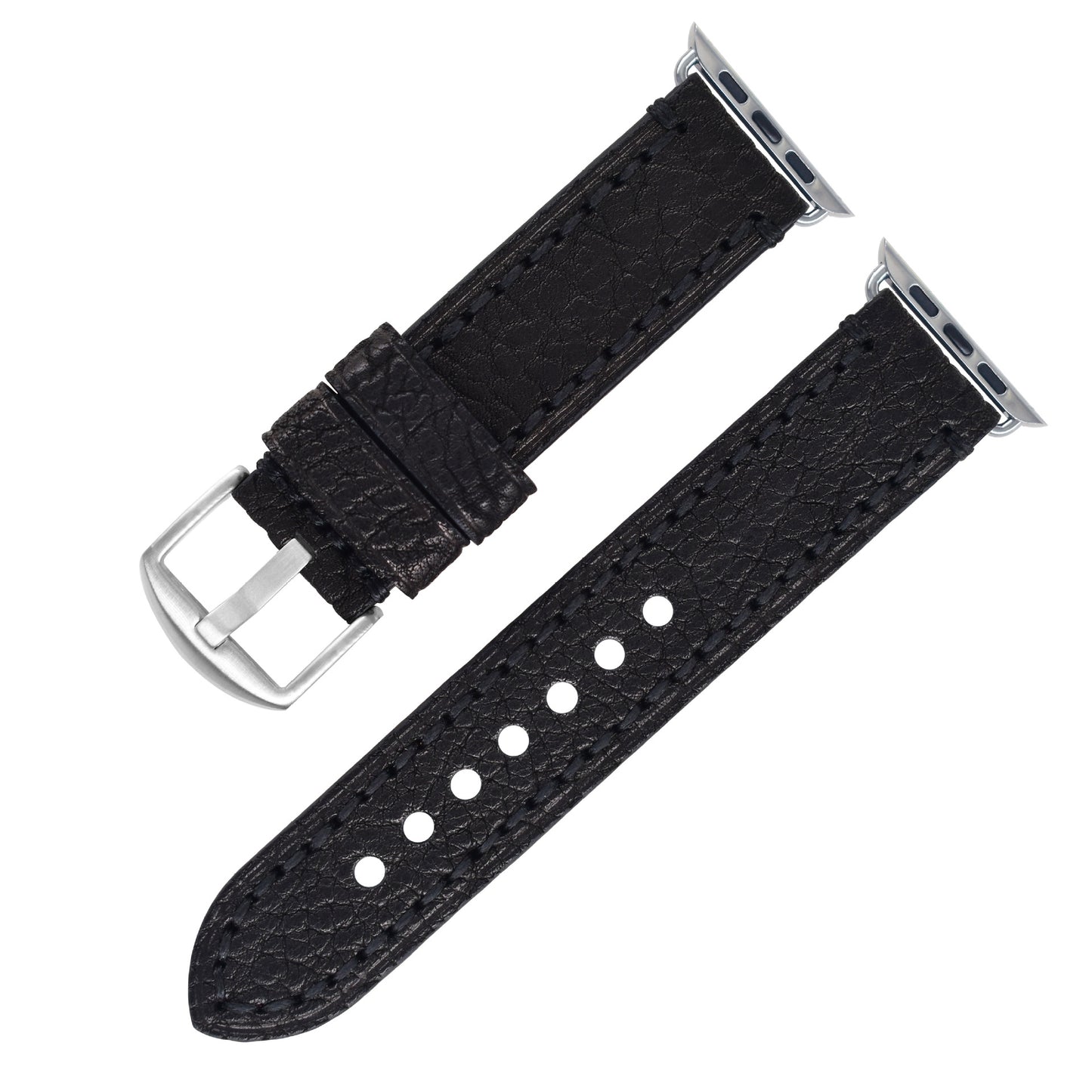 Top Layer Cowhide Leather Watch Strap - Full Grain Water Oil Leather for Apple Watch
