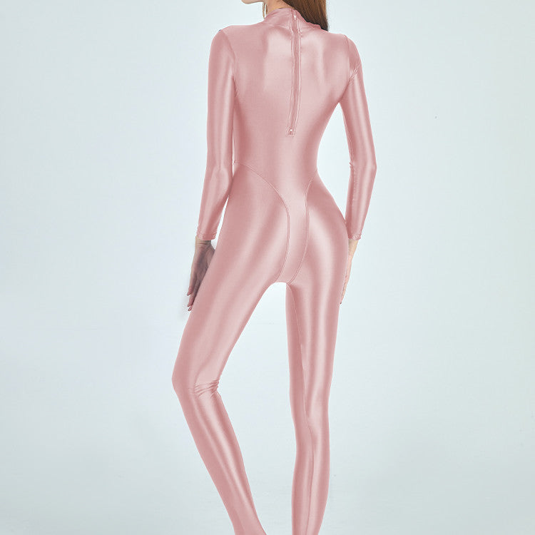 Women's Long Sleeve One-Piece Swimsuit - Nylon Diving Suit