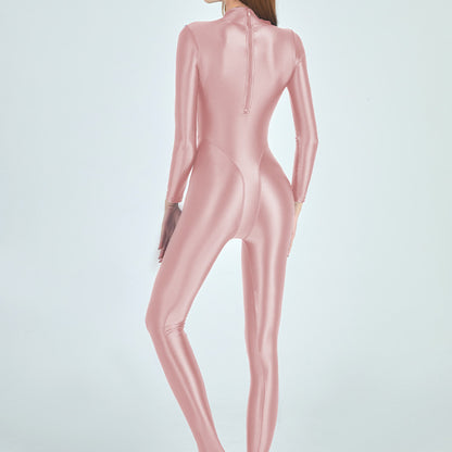 Women's Long Sleeve One-Piece Swimsuit - Nylon Diving Suit