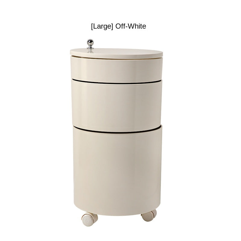 Rotating Storage Cabinet with Wheels - Multi-Tier Organizer