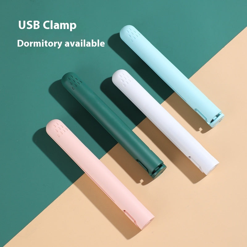 USB Mini 2-in-1 Hair Curler & Straightener | Portable Dual-Use Styling Tool | Dark Green, Pink, White, Blue