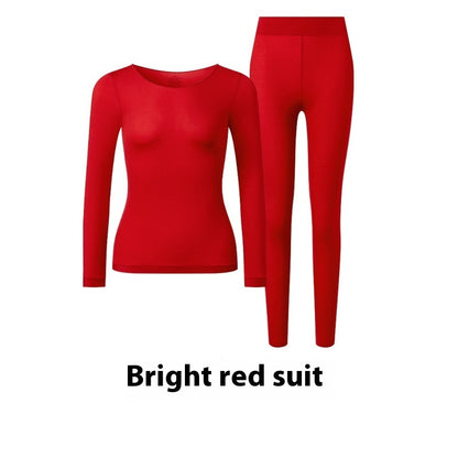 Women's Ultra-Thin Thermal Underwear Set - Lightweight Nylon Spandex Base Layer