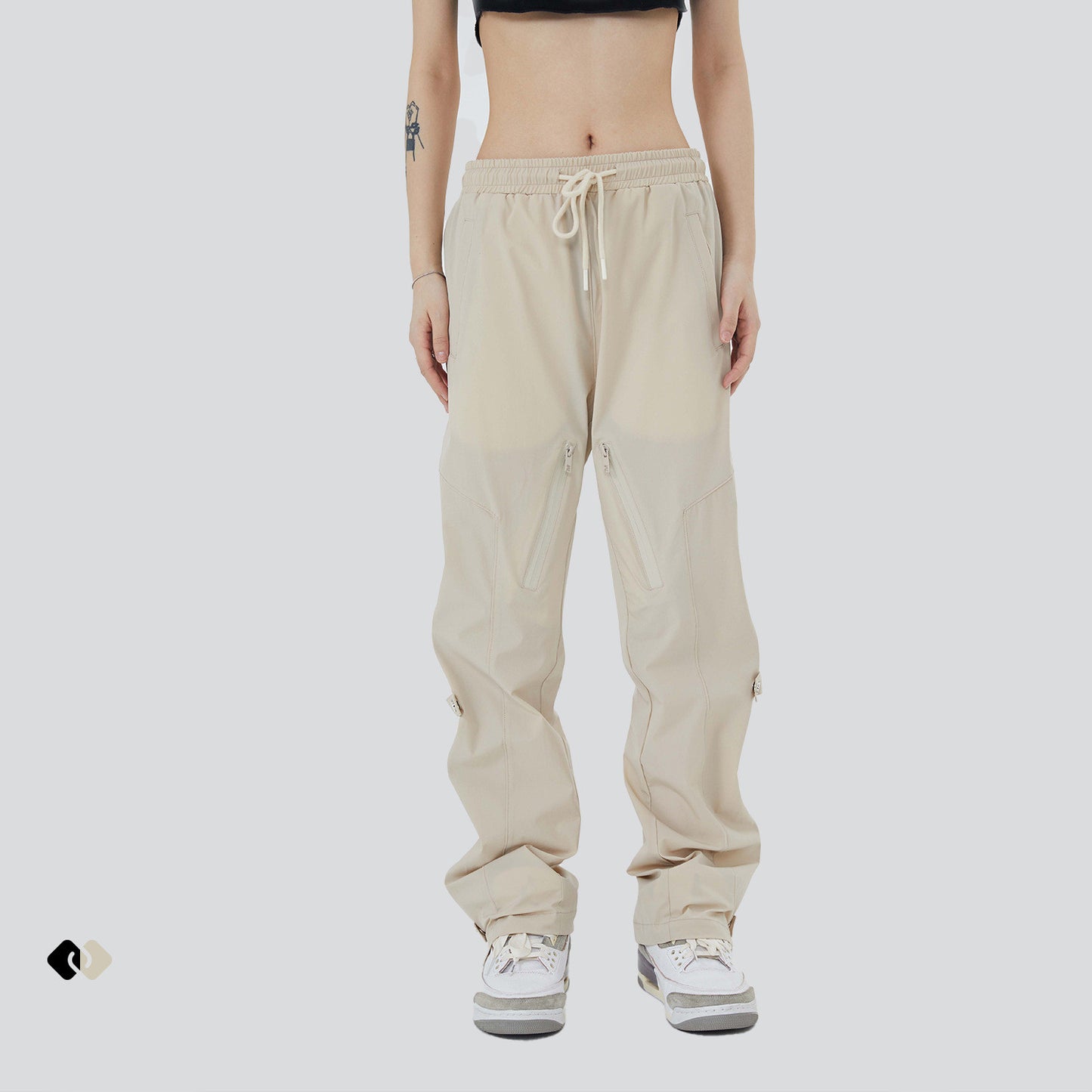 Outdoor Functional Street Retro Casual Pants - Men's Polyester Trousers