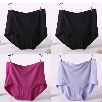Women's Soft Modal High-Waist Comfort Panties - 4 Pack
