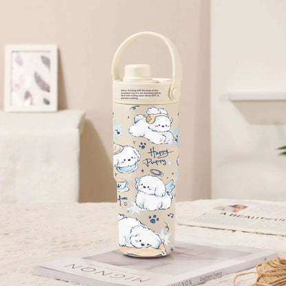Insulated Straw Tumbler with Ceramic or Stainless Steel Liner - 725ml