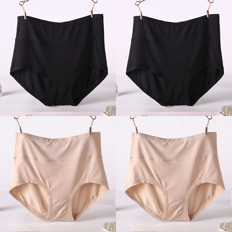 Women's Soft Modal High-Waist Comfort Panties - 4 Pack