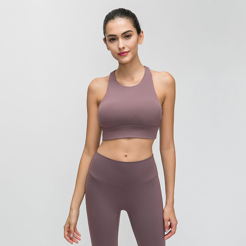 Triangle Sports Bra - Hollow Back Design for Yoga and Fitness