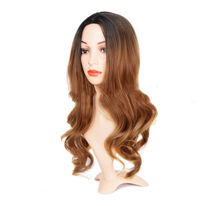 Gradient Chemical Fiber Wig - Women's High Temperature Silk Synthetic Wig